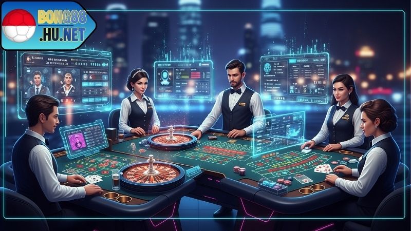 Baccarat live và livestream casino BONG88