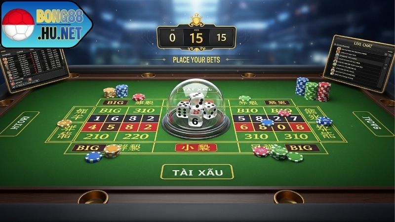 Game tài xỉu BONG88 và các loại cược phổ biến