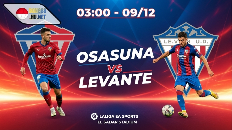 Soi kèo bóng đá Osasuna vs Levante, 03h00 ngày 9/12