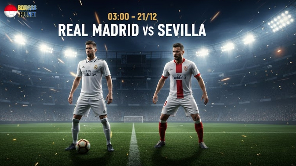Soi kèo bóng đá Real Madrid vs Sevilla, 03h00 ngày 21/12